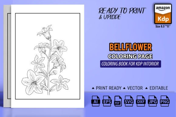A Brand Designer's Review: Bellflower Drawing Graphics for Content & Coloring Pages