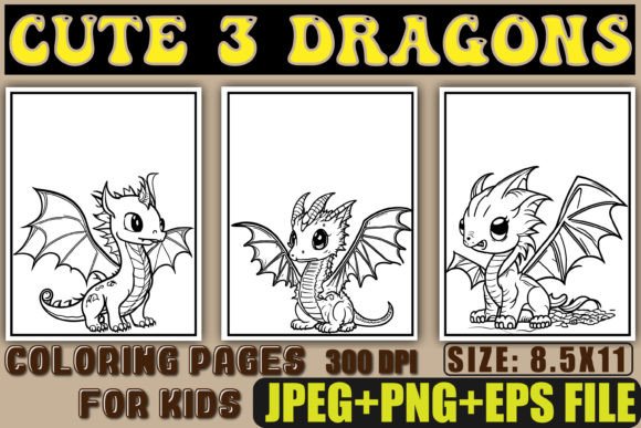 A Creative Professional's Take on the 3 Cute Dragon Design
