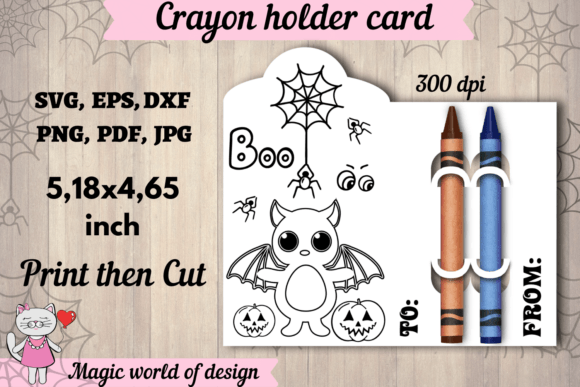 A Halloween Bat Coloring Card for Creative Brand Graphics