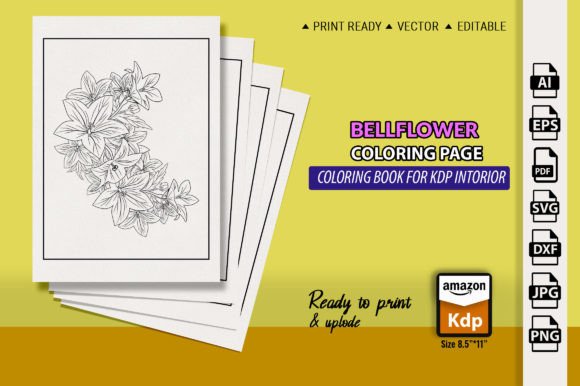 A Professional Look at Bellflower Graphics for Coloring Pages