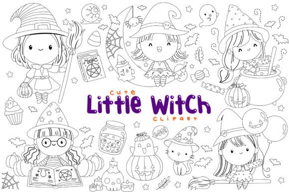 A Review of Cute Witch Clipart Graphics for Halloween Selling
