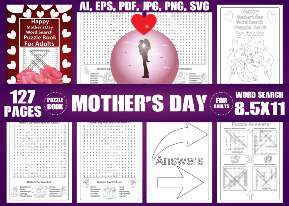 A Seasonal Graphic Design Asset: The Mother's Day Word Search Puzzle