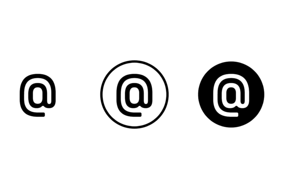 At Mark Web Icon: A Graphic Asset for Coloring Pages Amp and Branding
