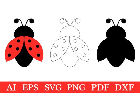 Crafting with Ladybug SVG Illustrations & Graphics
