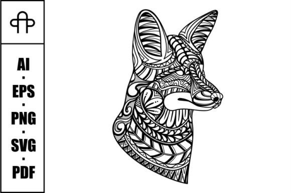 Fox Head Mandala Zentangle: A Designer's Graphics Review