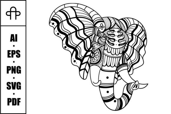 From Zentangle to Stitches: Reviewing an Elephant Mandala Design