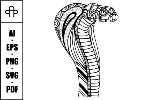 Snake Cobra Mandala: A Graphic Asset for Editorial Impact