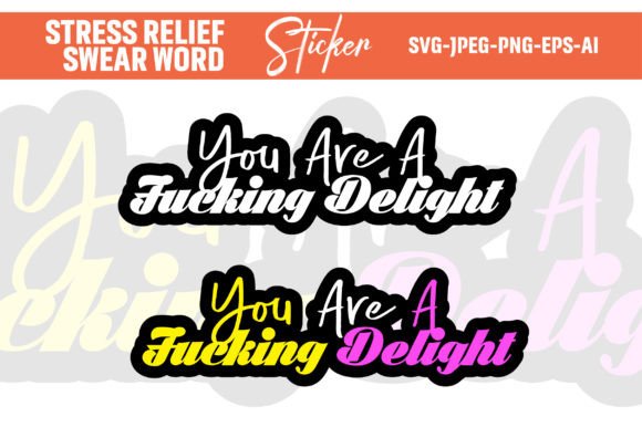 Stress Relief Adult Fun Sticker 5 for Packaging & Brand Graphics