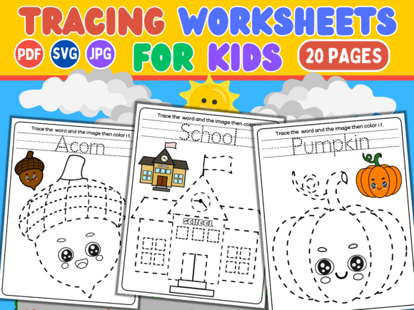 Tracing Worksheets: A Bold Design Asset for Teaching Materials